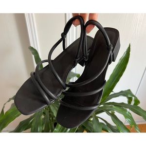 H&M Black Strappy Heels